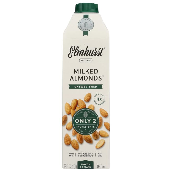 ELMHURST: Unsweetened Milked Almonds, 32 fo