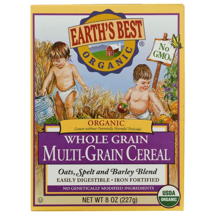 EARTHS BEST: Organic Multi Grain Cereal, 8 oz