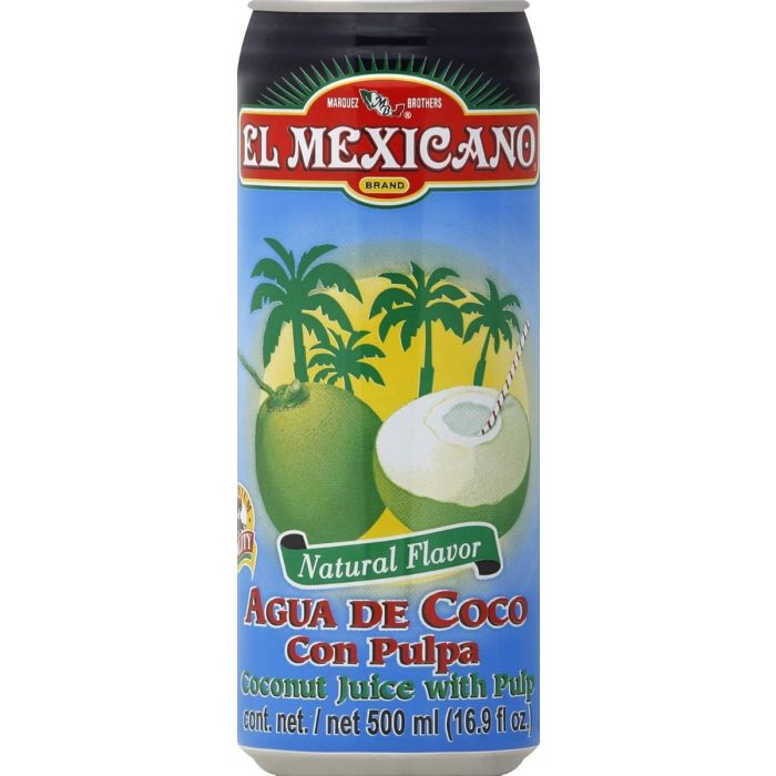 EL MEXICANO: Coconut Juice with Pulp, 16.9 oz