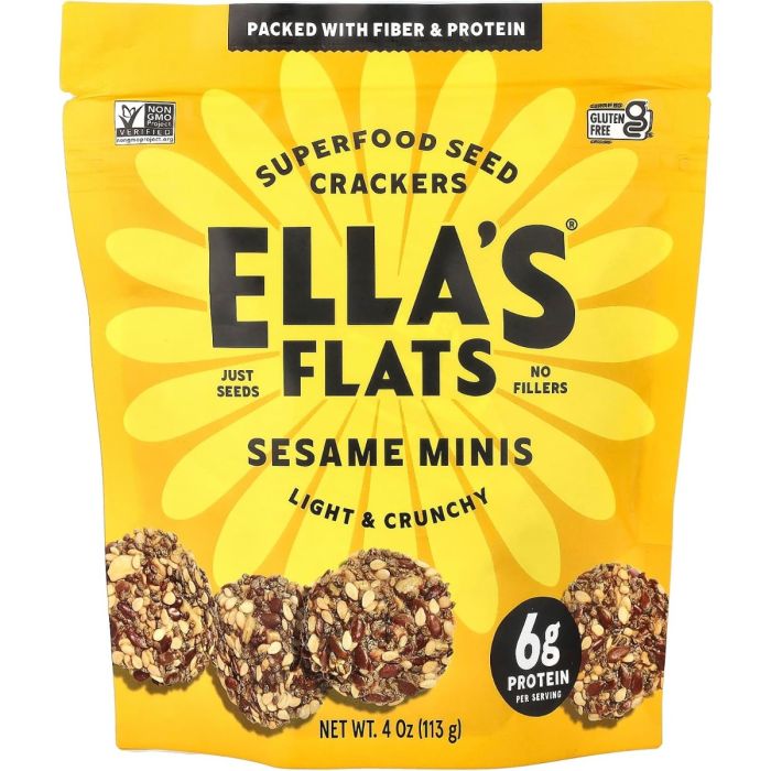 ELLAS FLATS: Sesame Minis, 4 oz
