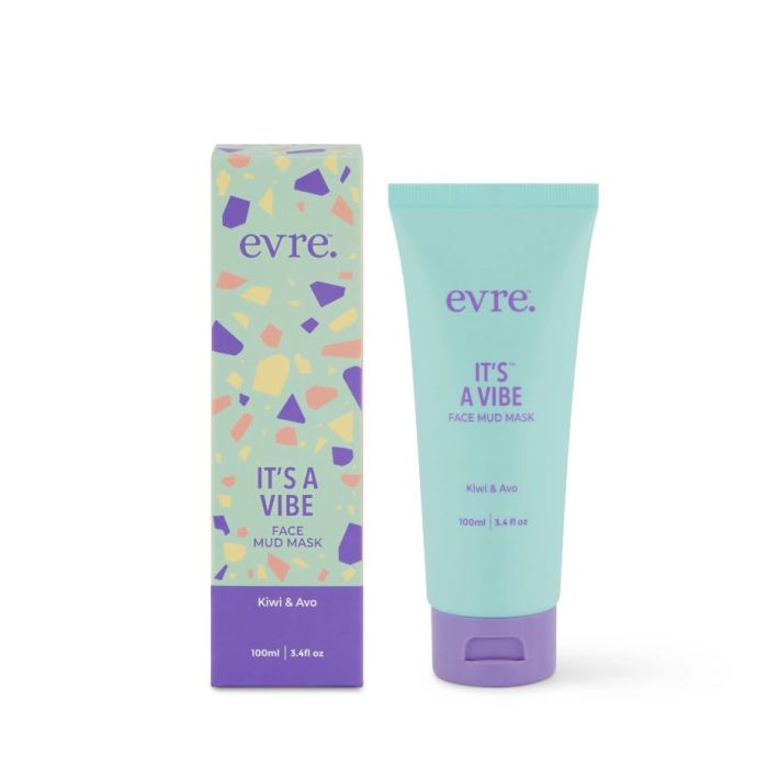 EVRE: Its A Vibe Kiwi and Avo Face Mud Mask, 3.4 fo