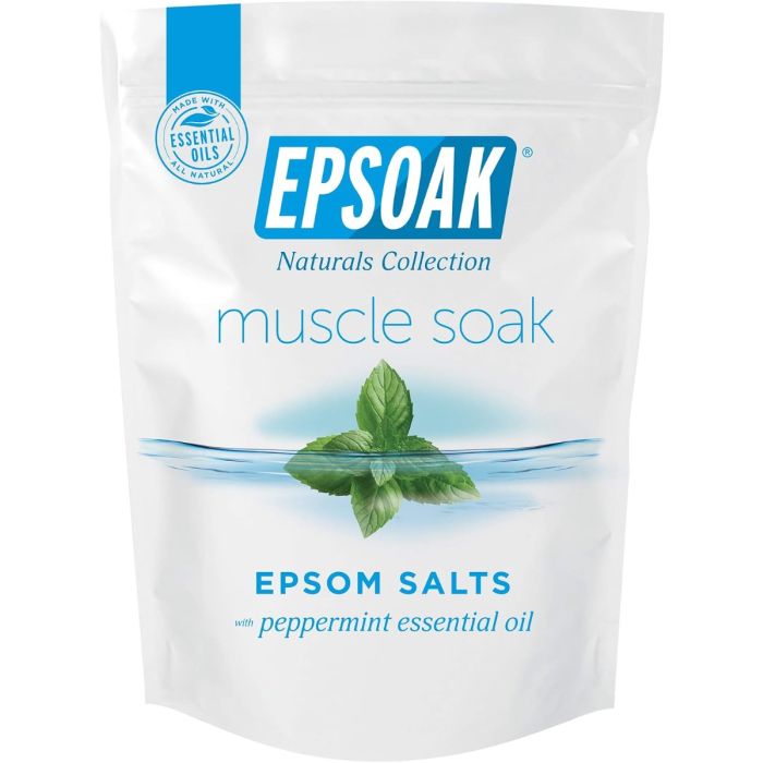EPSOAK: Muscle Soak Eucalyptus and Peppermint Epsom Salt, 2 lb
