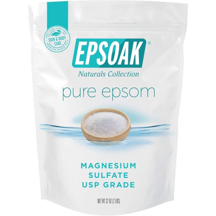 EPSOAK: Pure Epsom Salt Magnesium Sulfate USP, 2 lb