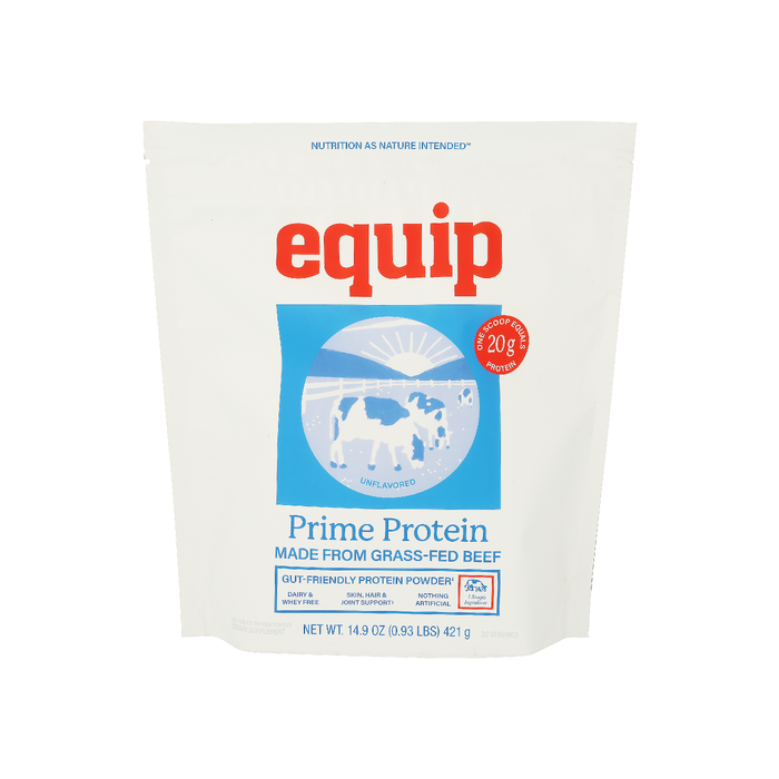 EQUIP: Unflavored Prime Protein Beef Powder, 14.9 oz