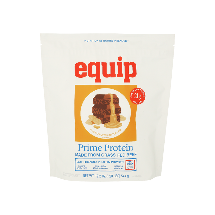 EQUIP: Peanut Butter Chocolate Prime Protein Beef Powder, 19.2 oz