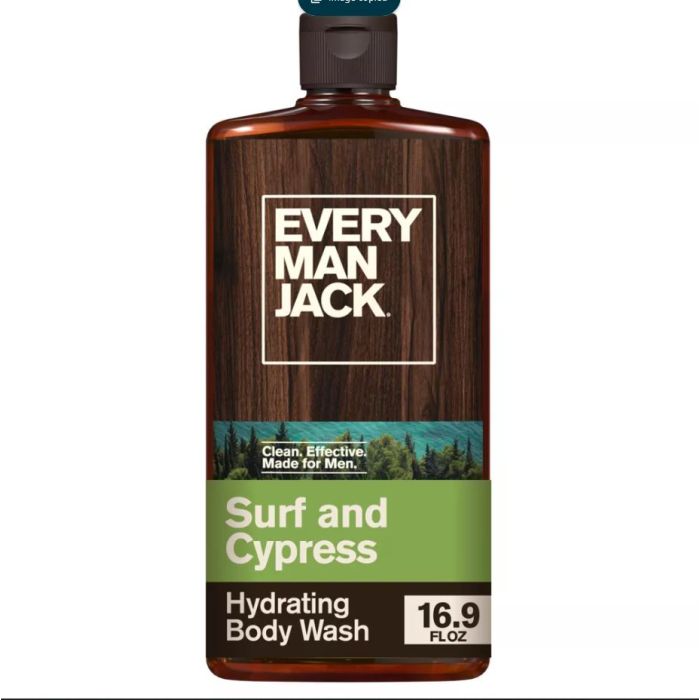 EVERY MAN JACK: Surf Cypress  Body Wash, 16.9 fo