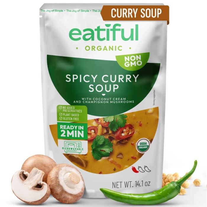 EATIFUL: Organic Spicy Curry Soup, 14.1 oz