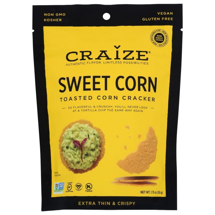CRAIZE: Sweet Corn Toasted Corn Cracker, 1.75 oz