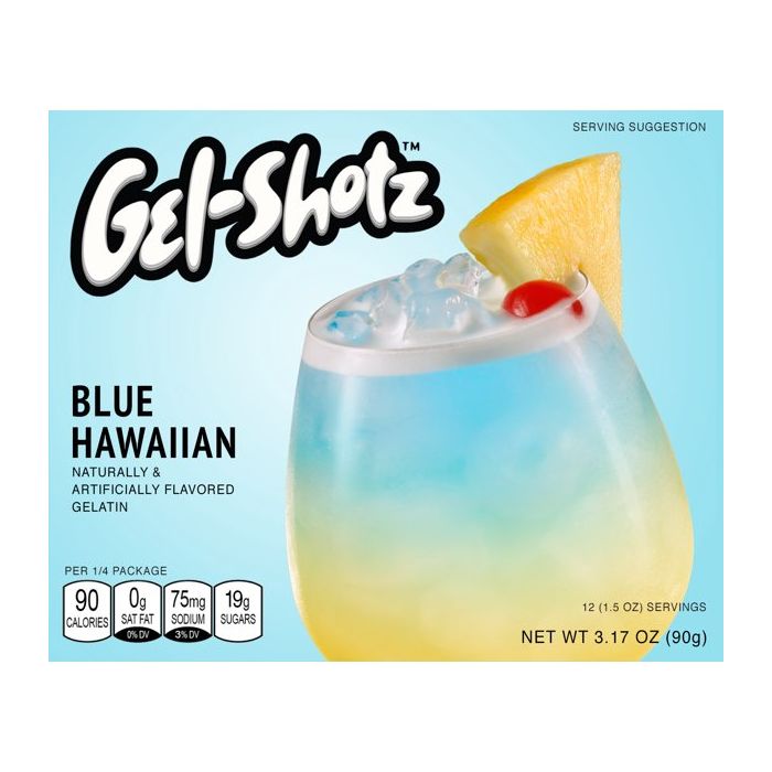 GEL SHOTZ: Blue Hawaiian Gelatin, 3.17 oz