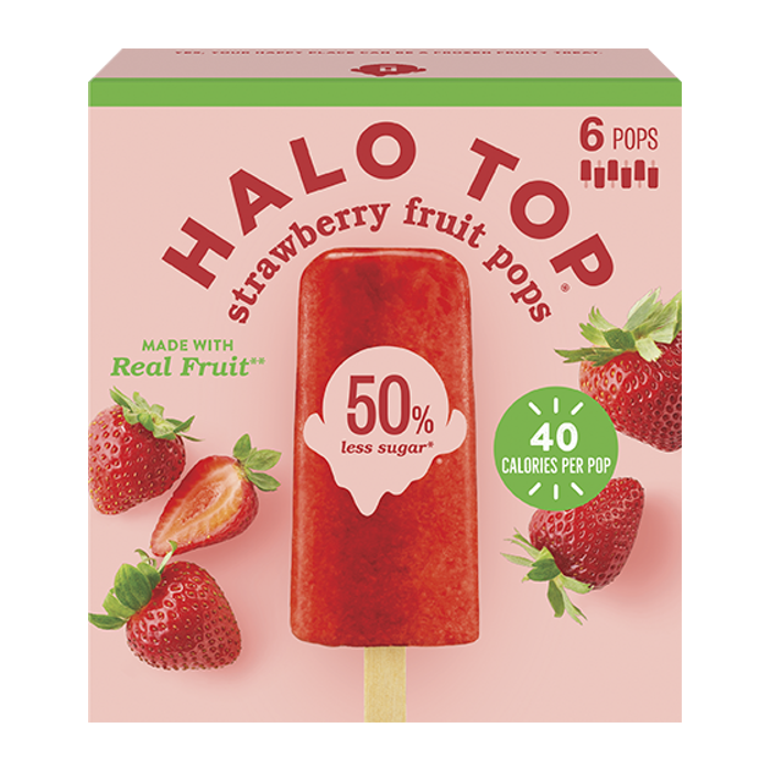 HALO TOP: Fruit Bar Strawberry, 6 pk