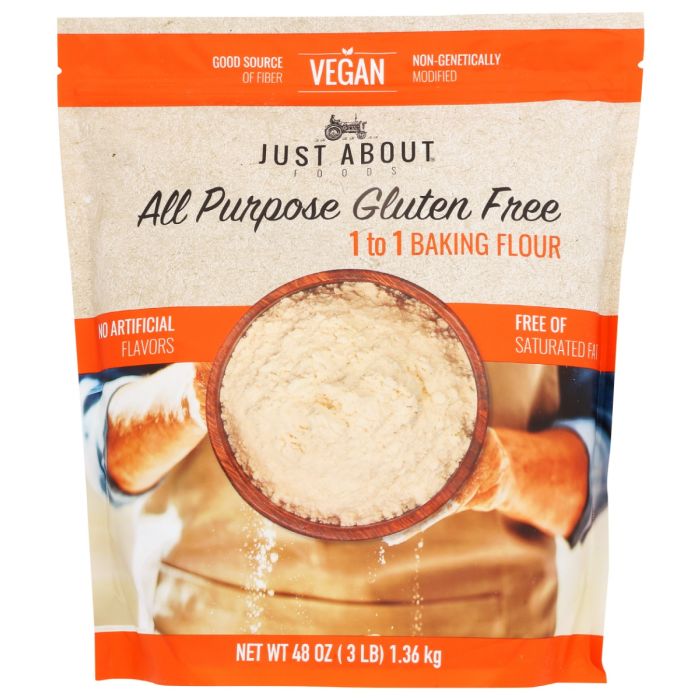 JUST ABOUT FOODS: Gluten Free All Purpose Flour, 3 lb
