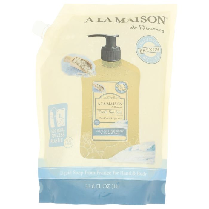 A LA MAISON: Fresh Sea Salt Liquid Soap, 33.8 fo