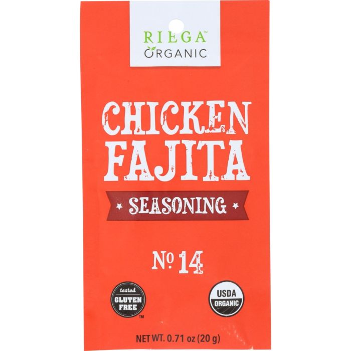RIEGA: Organic Chicken Fajita Seasoning, 0.71 oz