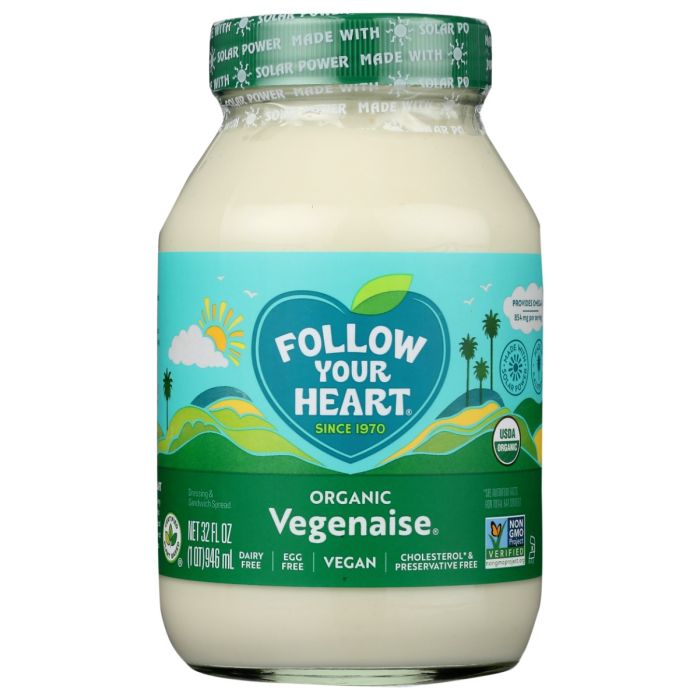 FOLLOW YOUR HEART: Organic Vegenaise, 32 oz