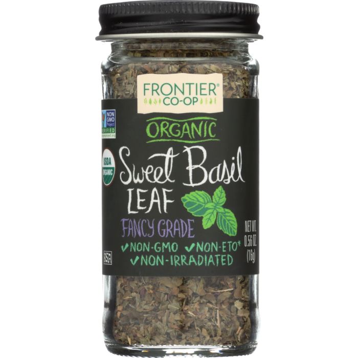 FRONTIER HERB: Organic Sweet Basil Leaf, 0.56 oz