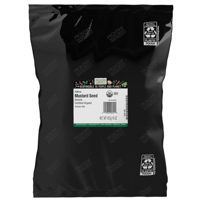 FRONTIER COOP: Organic Ground Yellow Mustard Seed, 16 oz