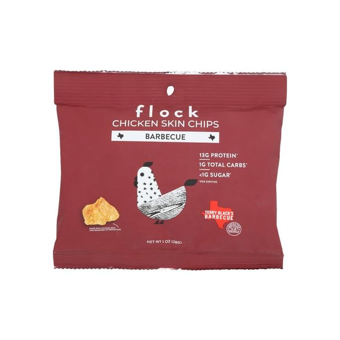 FLOCK: Barbecue Chicken Skin Chips, 1 oz