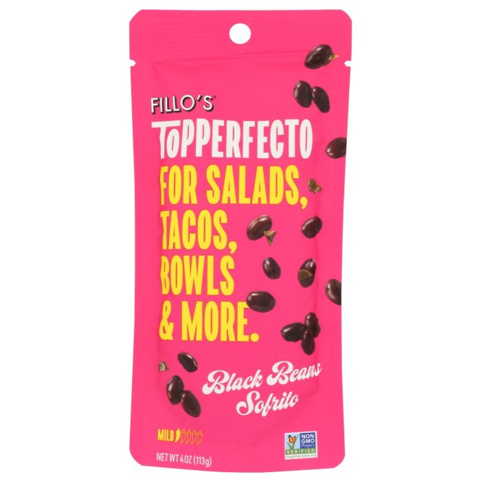 FILLOS: Topperfecto black Beans Sofrito, 4 oz