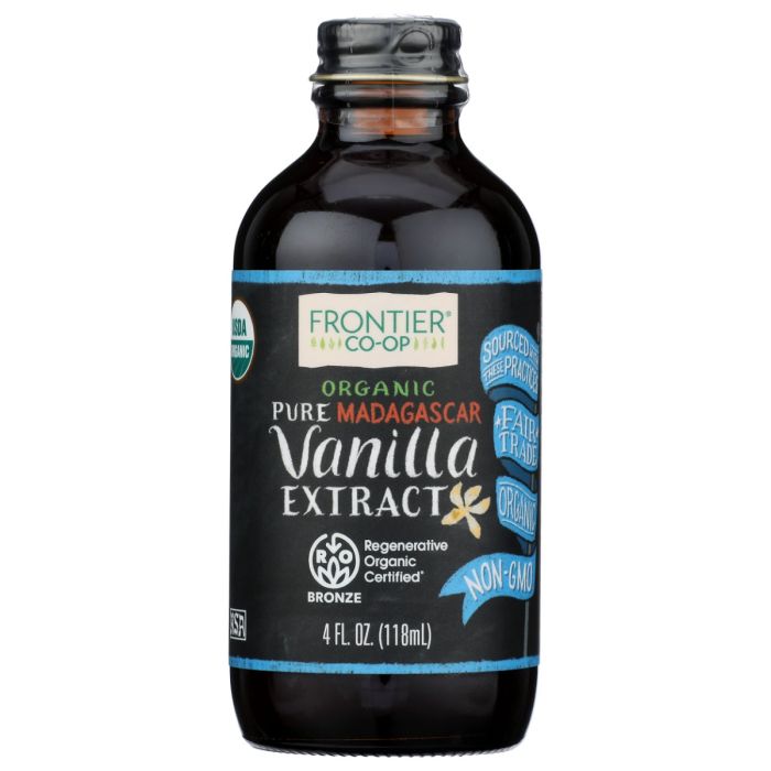 FRONTIER HERB: Organic Pure Madagascar Vanilla Extract, 4 fo