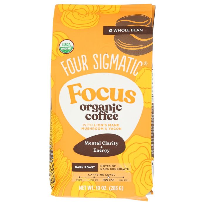 FOUR SIGMATIC: Focus Whole Bean Coffee, 10 oz