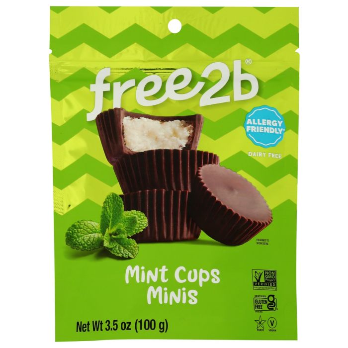 FREE2B FOODS: Mint Cups Minis, 3.5 oz