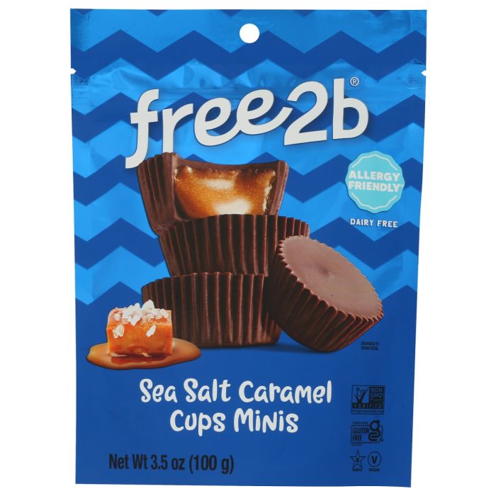 FREE2B FOODS: Sea Salt Caramel Cups Minis, 3.5 oz