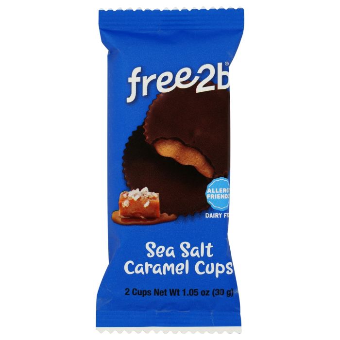 FREE2B FOODS: Sea Salt Caramel Cups, 1.05 oz