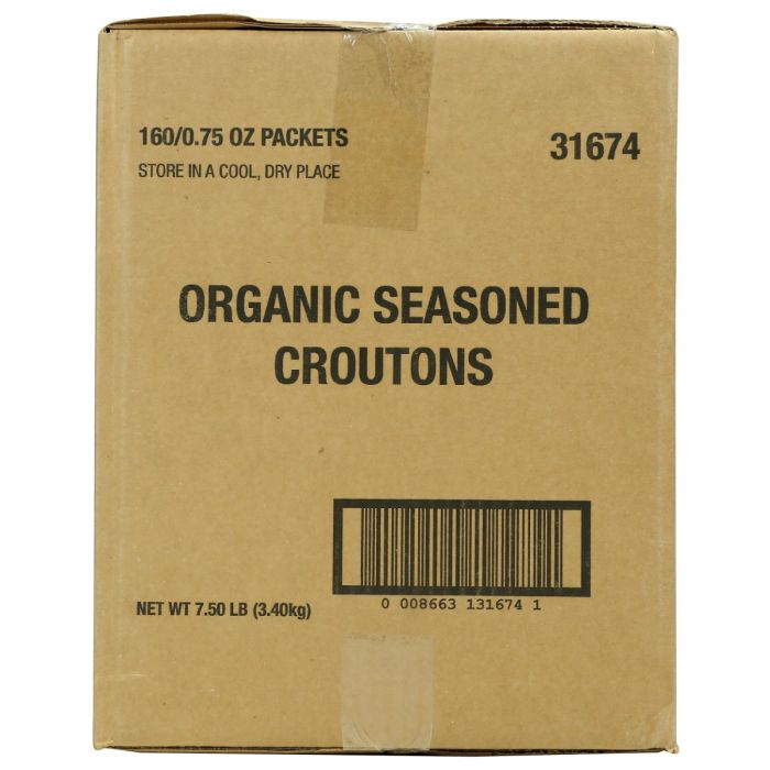 FRESH GOURMET: Organic Seasoned Croutons 160 Count, 0.75 oz