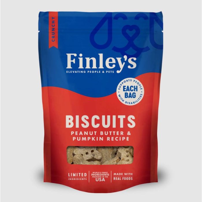 FINLEYS: Peanut Butter and Pumpkin Dog Biscuits, 6 oz