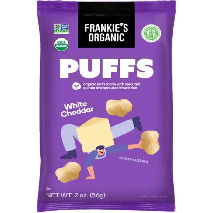 FRANKIES: White Cheddar Puffs, 2 oz
