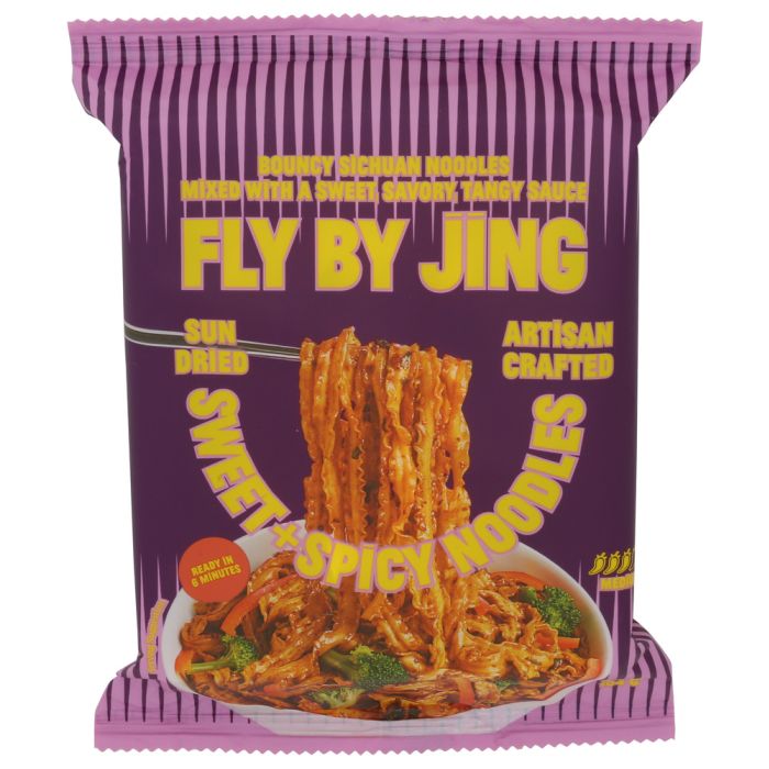 FLY BY JING: Sweet Spicy Noodles, 3.7 oz