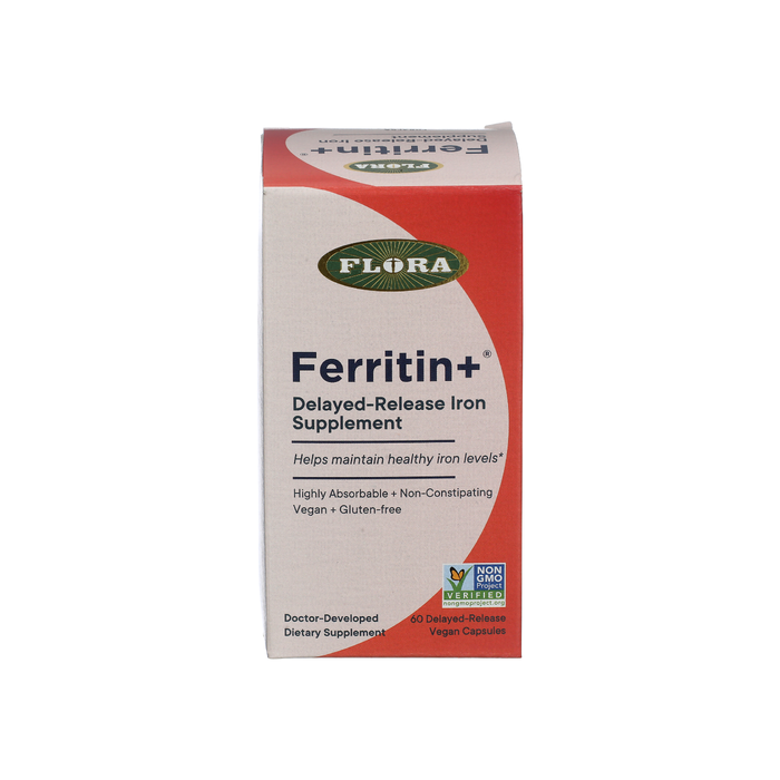 FLORA HEALTH: FerritinPlus Delayed Release Iron Supplement, 60 vc