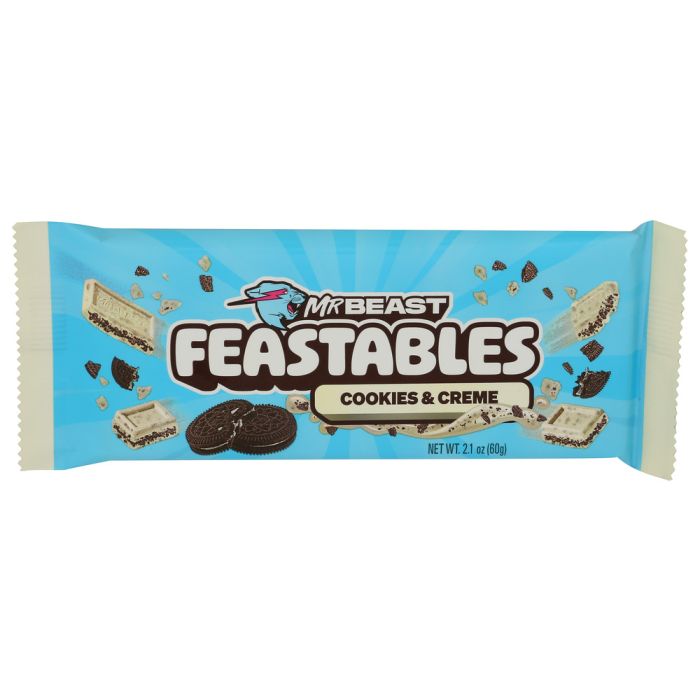 FEASTABLES: Cookies and Cream Bar, 2.1 oz