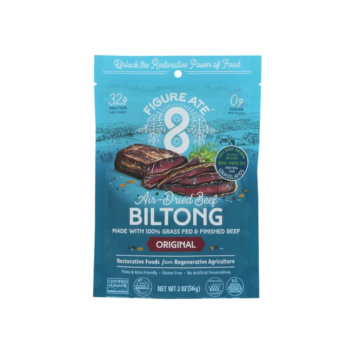 FIGURE ATE: Original Grass Fed and Finished Beef Biltong, 2 oz