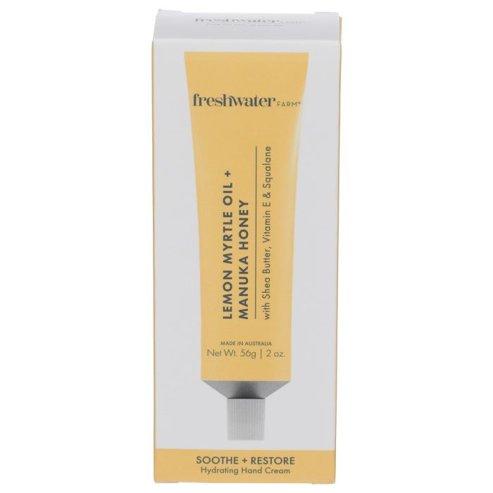 FRESHWATER FARM AUSTRALIA: Lemon Myrtle Oil Manuka Honey Hand Cream, 2 fo