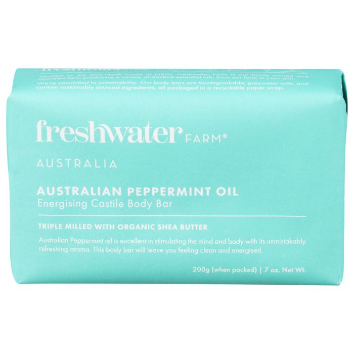 FRESHWATER FARM AUSTRALIA: Australian Peppermint Body Bar, 7 oz