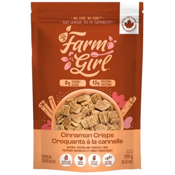 FARM GIRL: Cinnamon Crisps Cereal, 9.9 oz