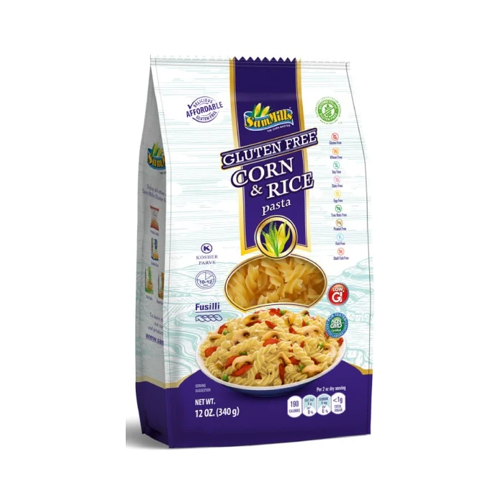 SAM MILLS: Corn and Rice Pasta Fusilli Gluten Free, 12 oz