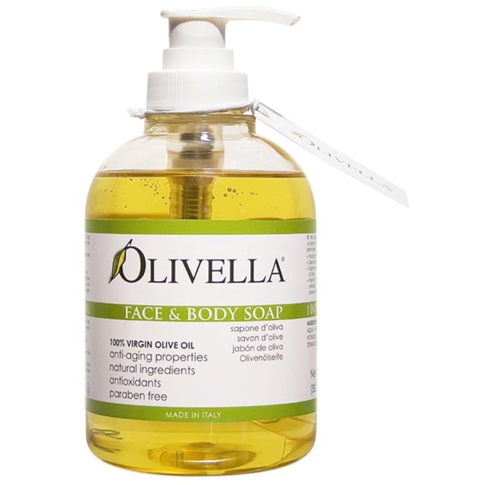 OLIVELLA: Face and Body Soap, 10.14 fl oz
