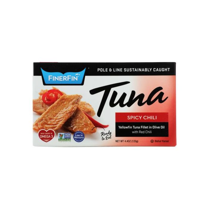 FINERFIN: Tuna Spicy Chili, 4.4 oz