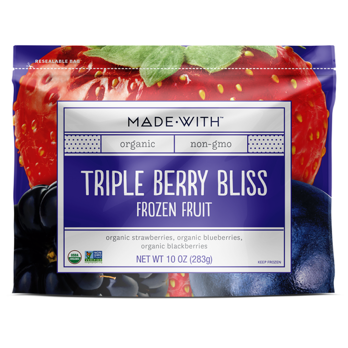 MADE WITH: Organic Fruit Triple Berry Bliss, 10 oz