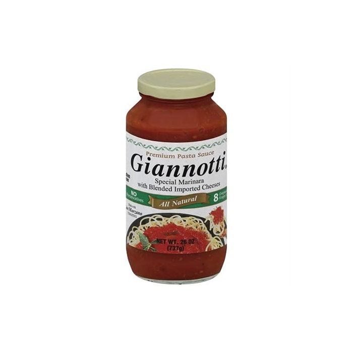 GIANNOTTI: Marinara Sauce With Imported Cheese, 26 oz