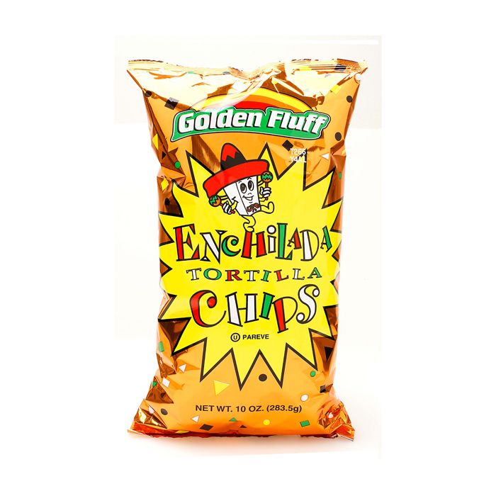 GOLDEN FLUFF: Large Enchilada Chip, 10 oz