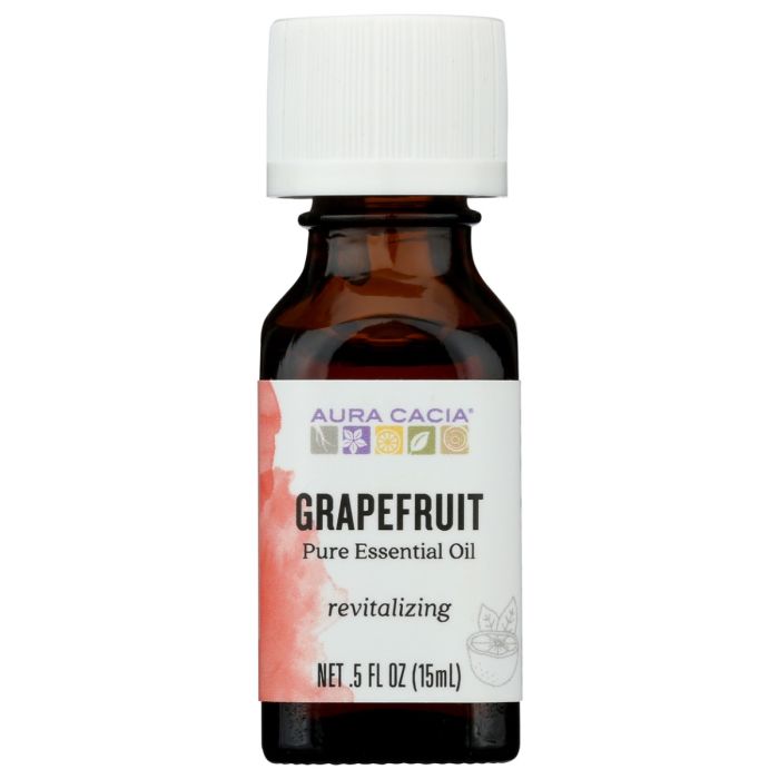 AURA CACIA: Grapefruit Essential Oil, 0.5 oz