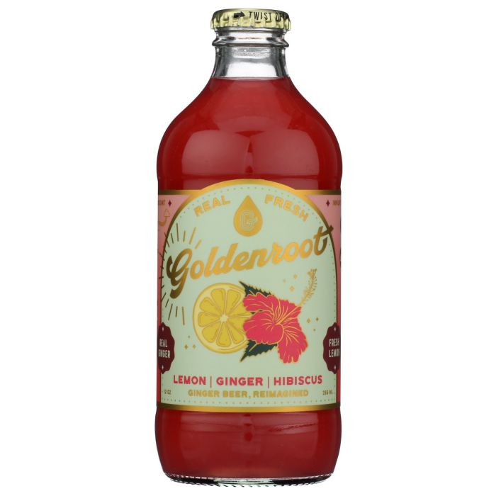 GOLDENROOT: Hibiscus Gingerbeer, 12 fo