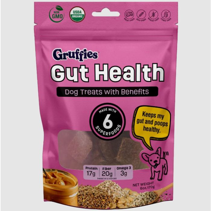 GRUFFIES: Gut Health Dog Treats, 6 oz