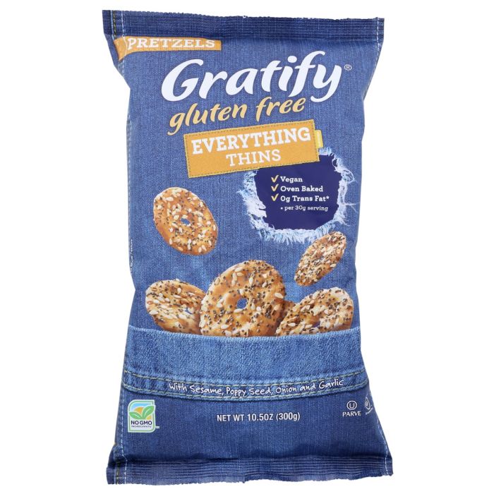 GRATIFY: Everything Thins Gluten Free Pretzel, 10.5 oz