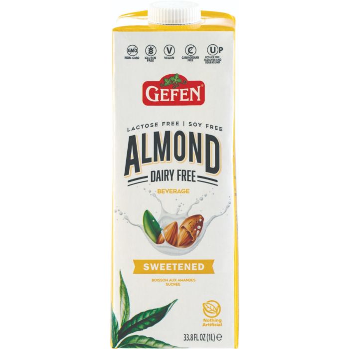 GEFEN: Sweetened Almond Milk, 33.8 fo
