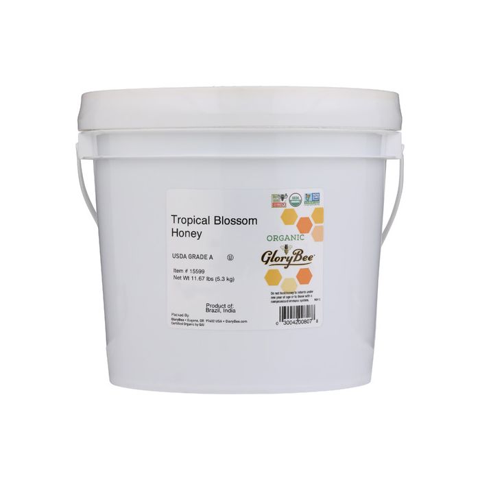 GLORY BEE: Tropical Blossom Honey Organic, 1 ga