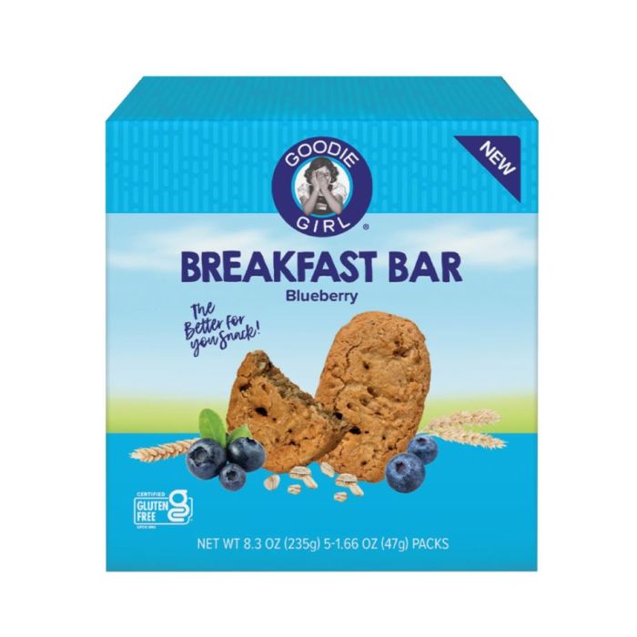 GOODIE GIRL: Blueberry Breakfast Bar 5 Count, 8.3 oz